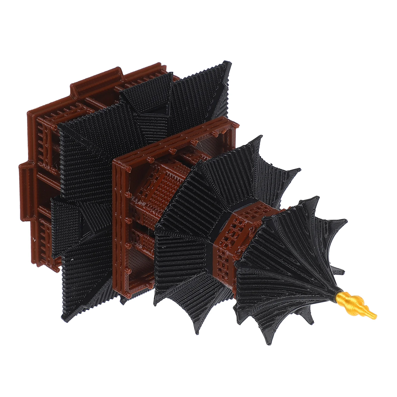 

Chinese Traditional Ornament Miniature Pavilion Sculpture Fish Tank Landscaping Decoration Mini Bonsai Figurines Home Decor