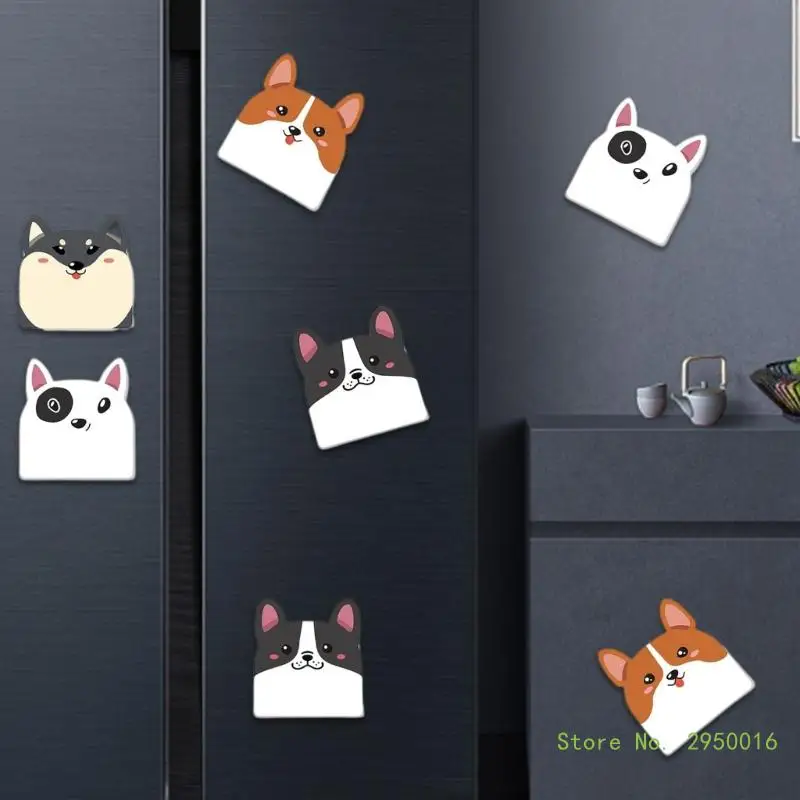 12x/Set Animal Note Pad Cartoon Dogs Sticky Note Funny Small Sticky Pad Self-Adhesive Sticky Memos Pad for Office