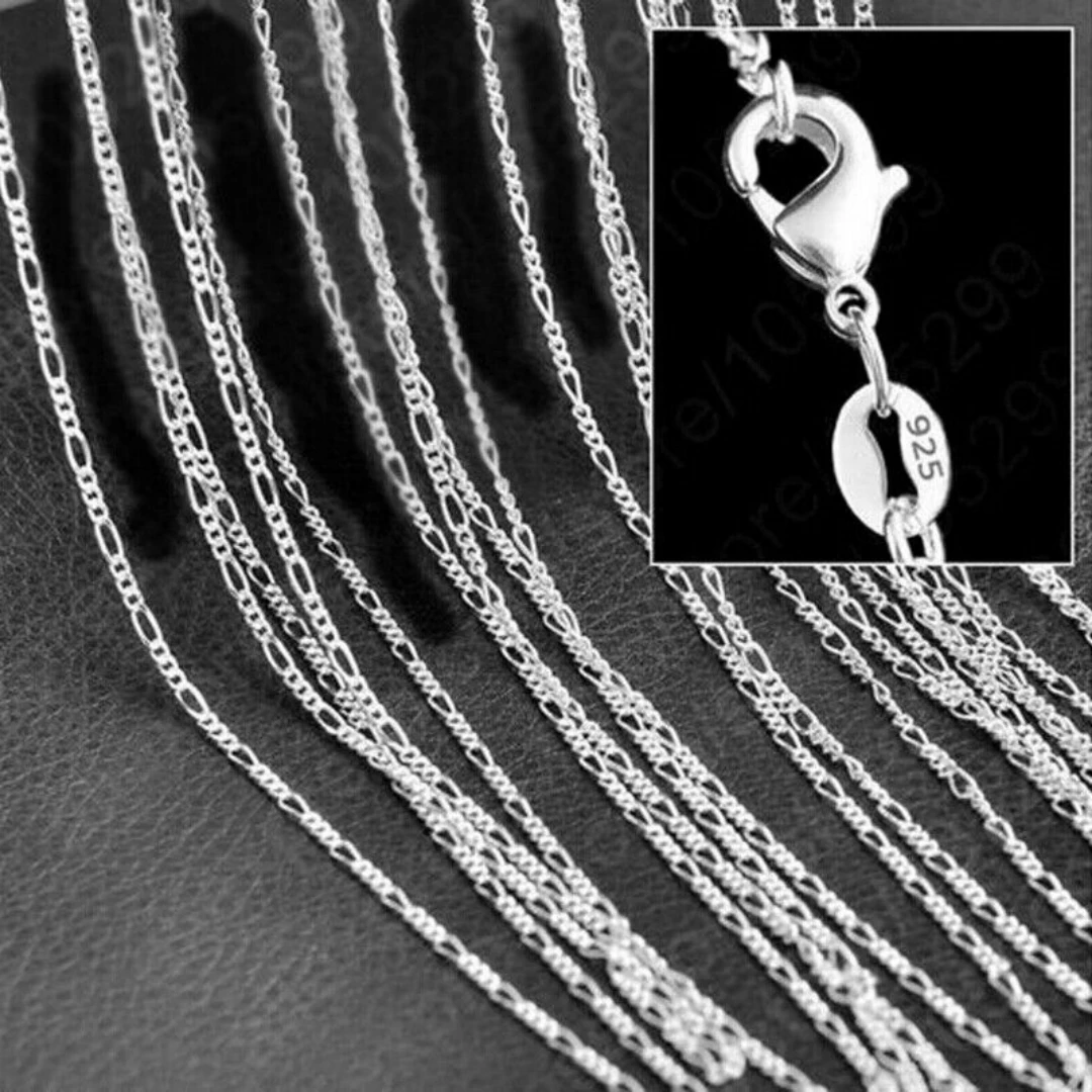 925 Sterling Silver Solid Snake Chain Necklace, Unisex