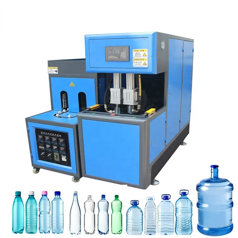 Low Price 50ml 100ml 200ml 500ml 1000ml 2000ml Semi Automatic Pet Bottle Making Stretch Blowing Blow Molding Moulding Machine