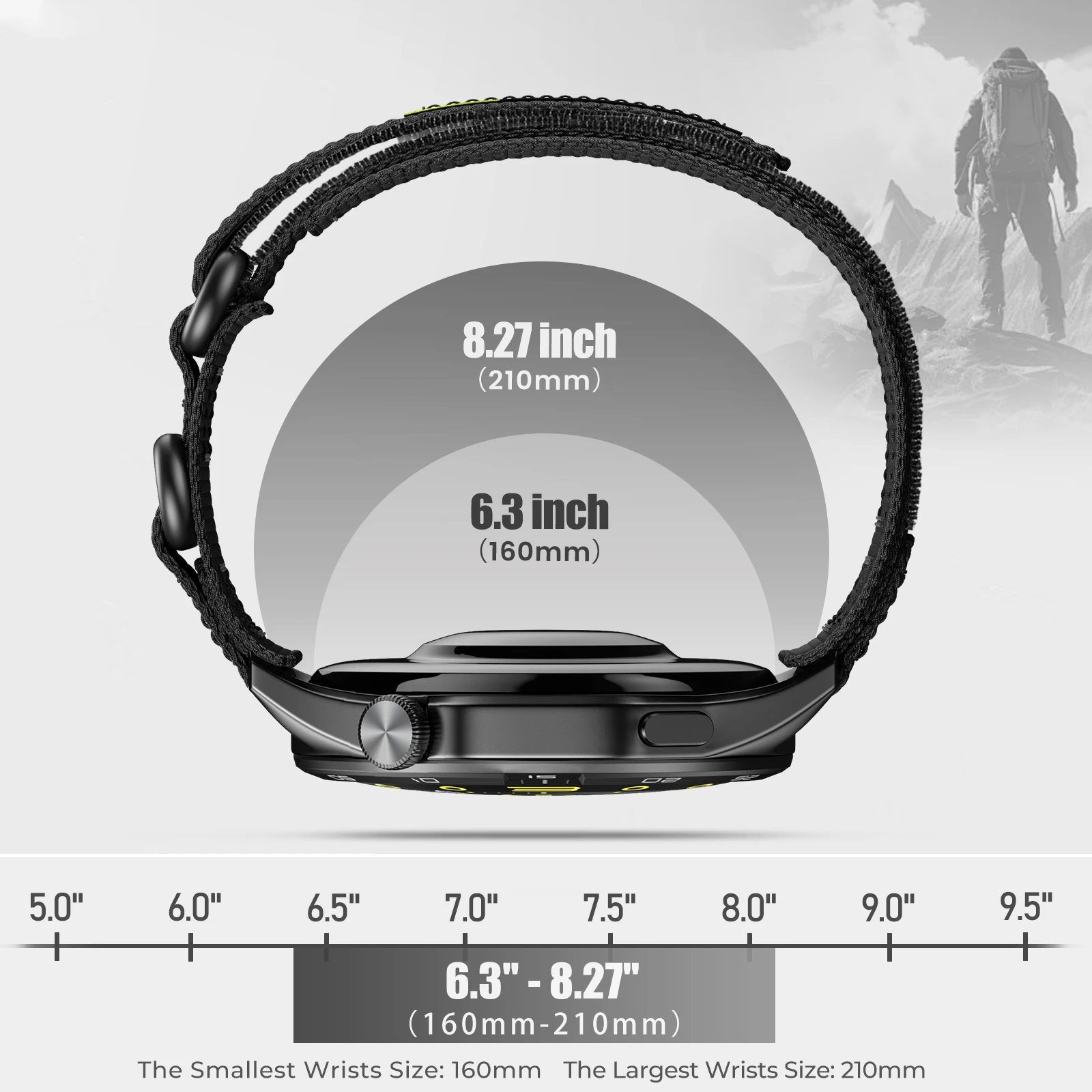 QuickFit 22 26mm Velcro Watch Band Strap for Garmin Fenix 7 7X 6 6X Pro 5 5X, Fenix 8 E Epix Pro, Instinct 3, Tactix 7, Enduro 3 image 6