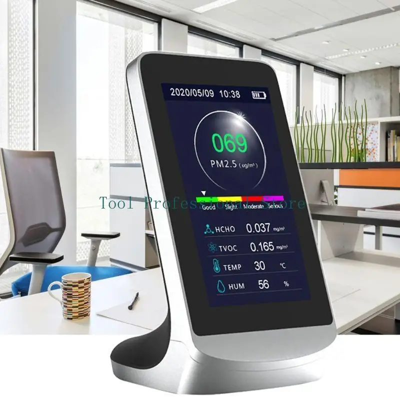 Máy theo dõi chất lượng không khí 57QF Máy đo chất lượng không khí trong nhà Cảm biến chất lượng không khí thông minh cho gia