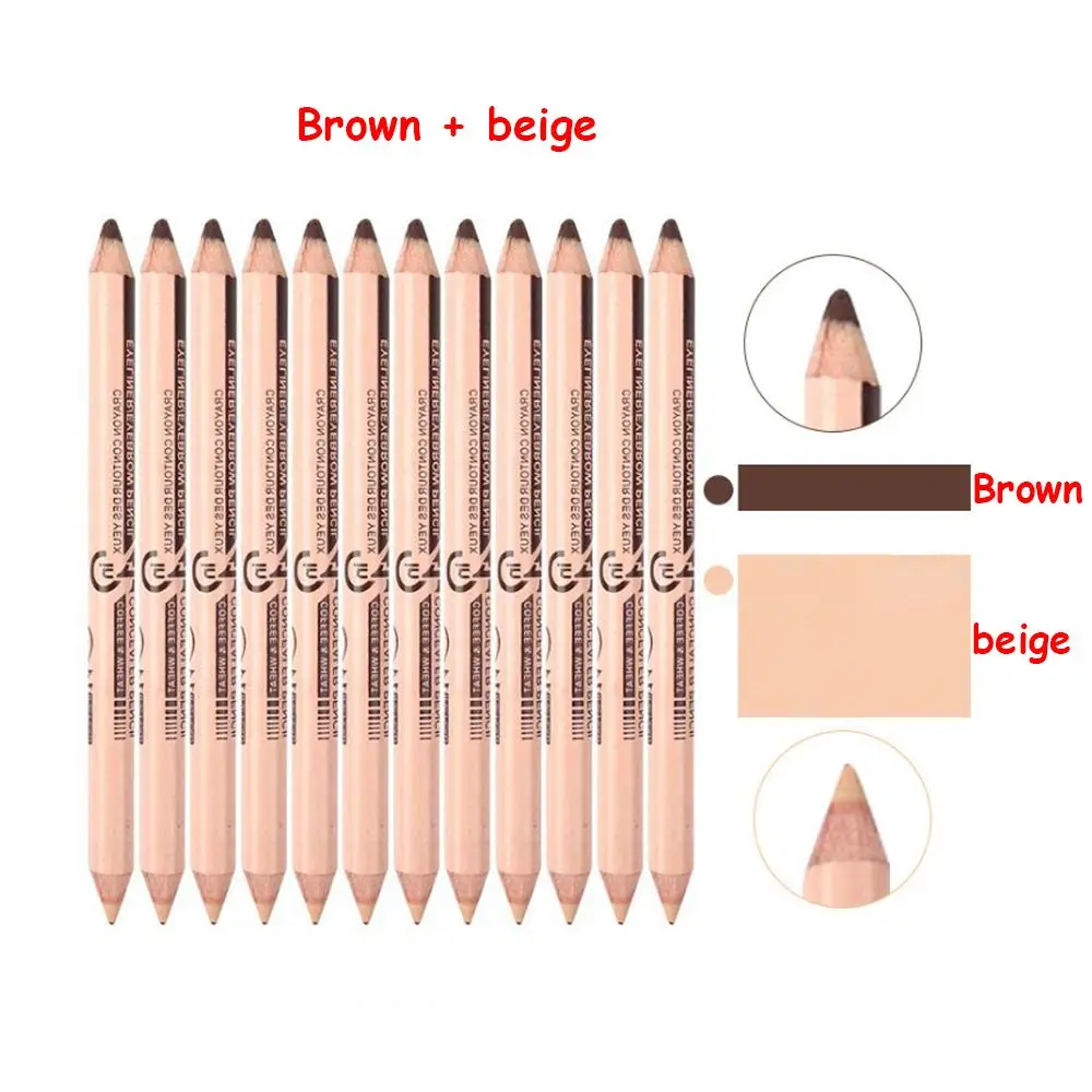 2in1 Waterproof Sexy Eye Double Ended Eyeliner Eyebrow Cosmetic Concealer pen Makeup up