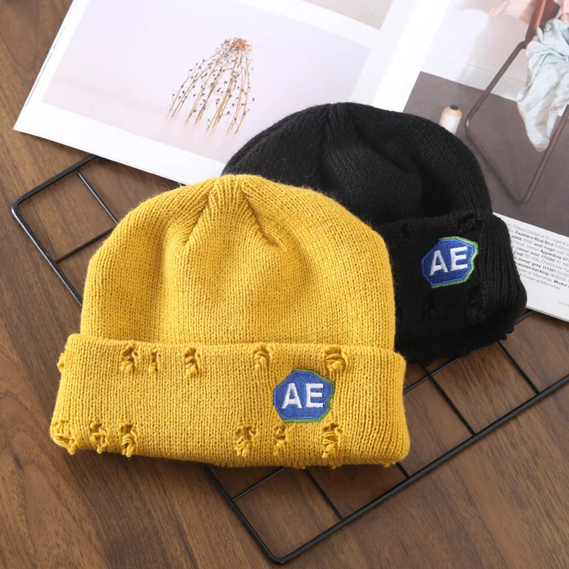 P2 Knitted Hat Korean Women's Autumn And Winter Warm Ear Protection Crimped Sweet Potato Hat Outdoor Men's Sports Leisure Wool