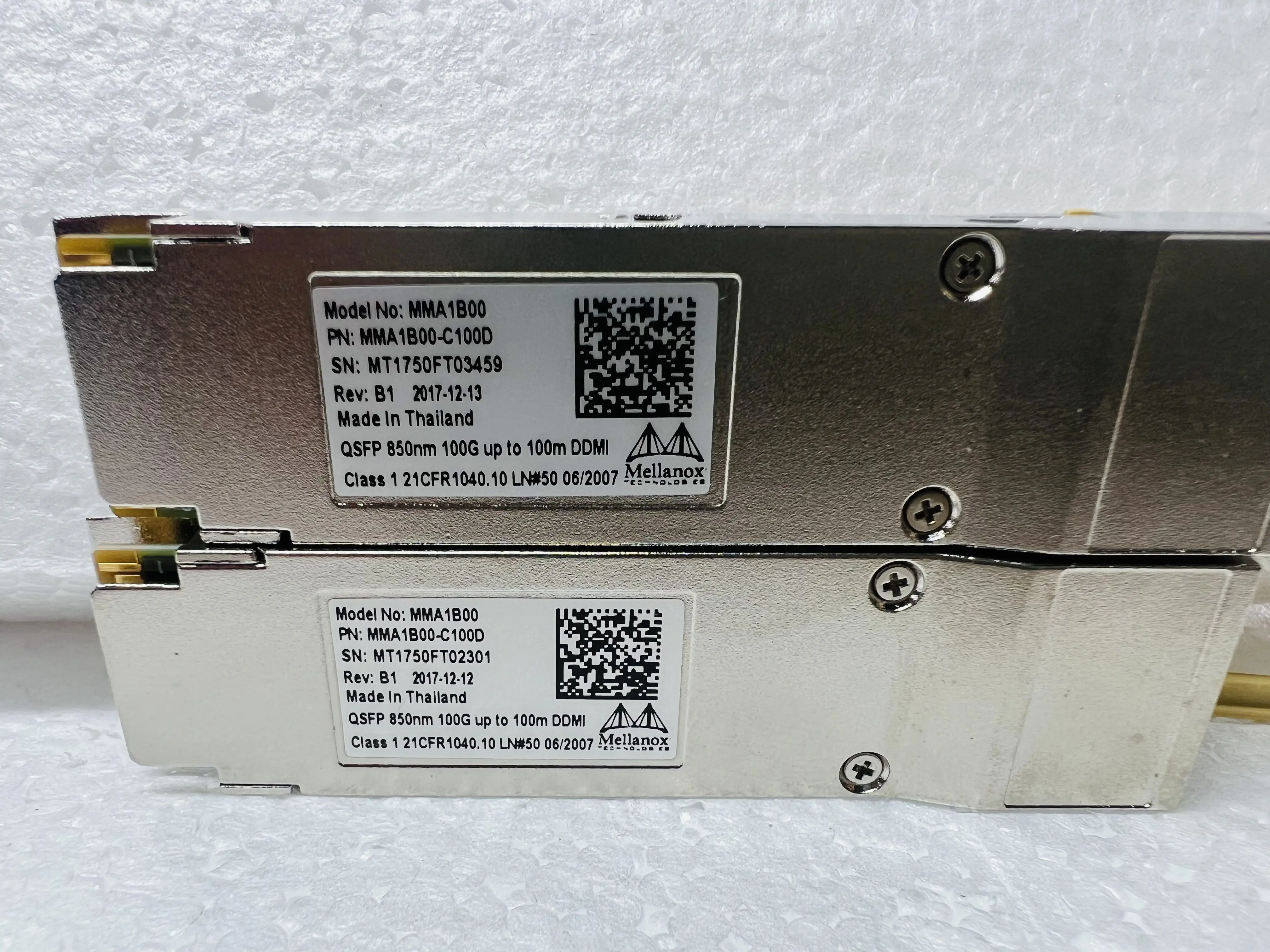 Mellanox 100 GB QSFP Glasfasermodul MMA1B00/MMA1B00-C100D/850 NM 100 G bis zu 100 M DDMI