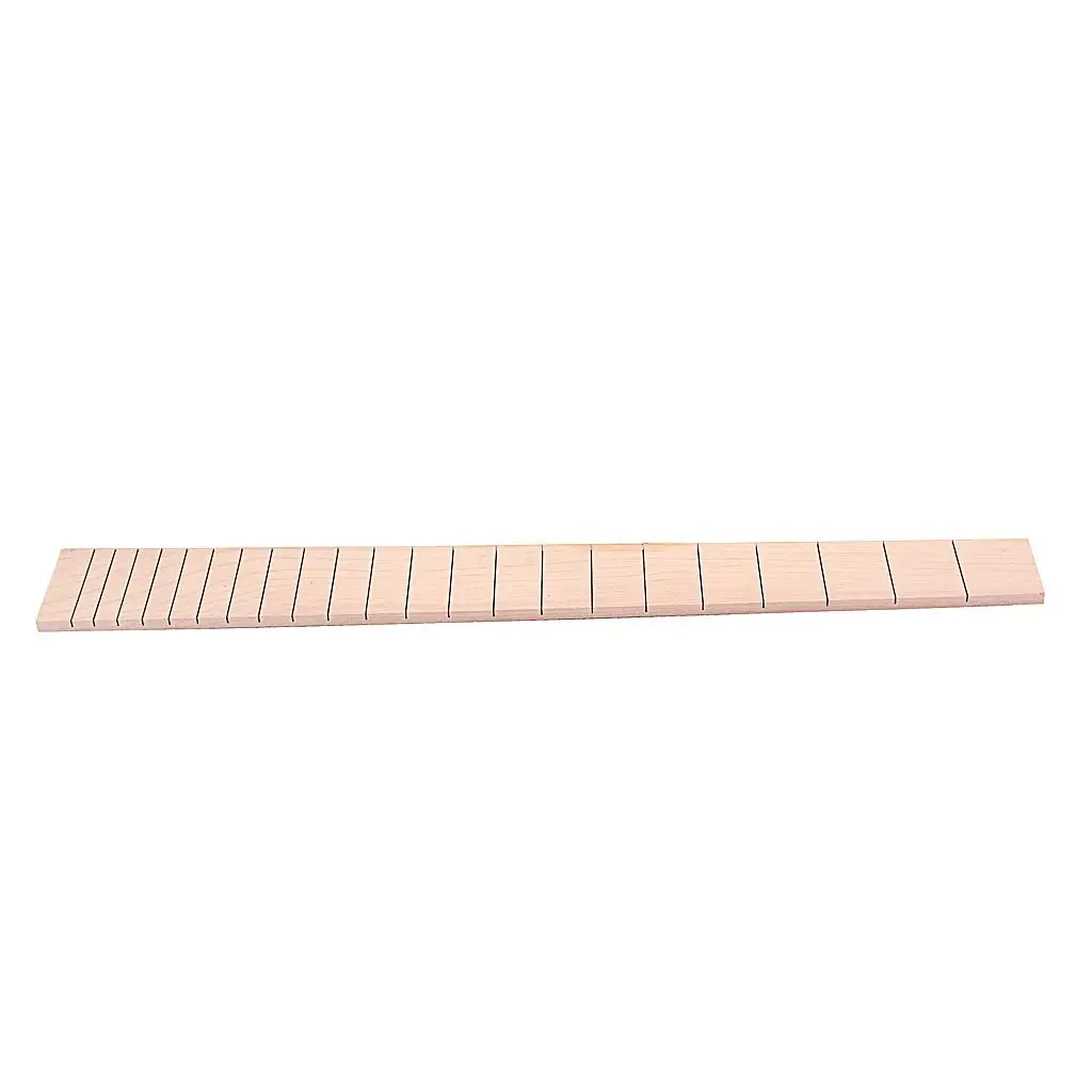 Electric Guitar Fretboard Maple Wood 22 Frets Neck Component Replacement for DIY Guitar Projects