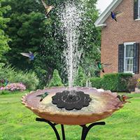 Solar Fountain For Bird Bath Outdoor Solar Water Fountain Pump Waterfalls Outdoor Birdbath For Pool Pond Landscape Yard Patio