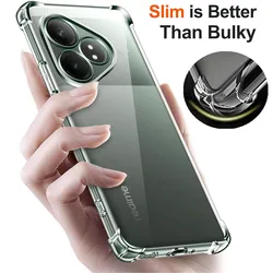 Four-Corners Shockproof TPU Case for Realme GT 7 7T 6 6T Neo 3 3T GT 2 Pro Neo 2T Protective Cover Clear Capa Fundas Coque