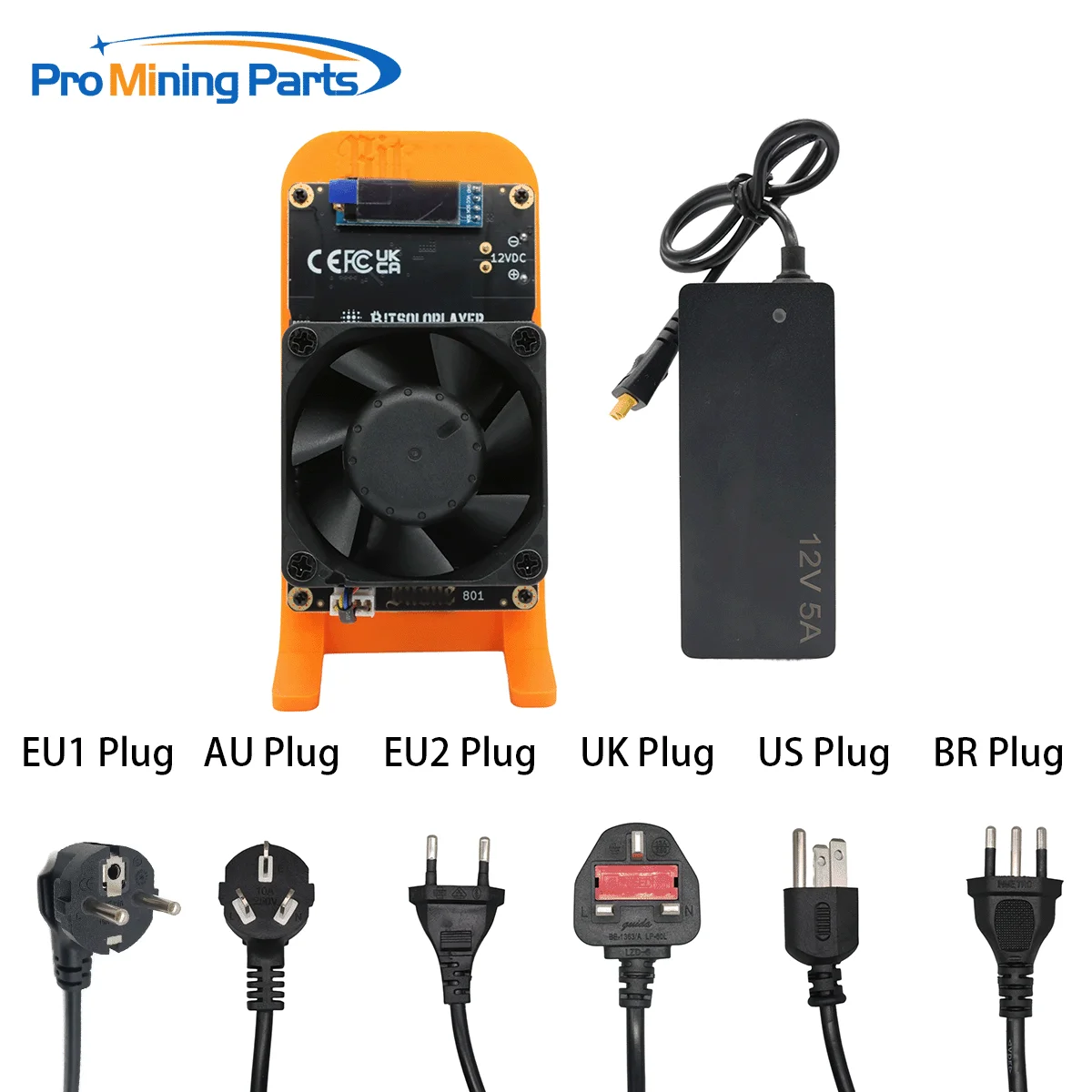 

GT 801 Bitcoin Miner 2.4Th/s Solo BTC Crypto Mining Overclock Low Power 45W Asic Chip SHA256 More Than 2*BitaxGamma 601