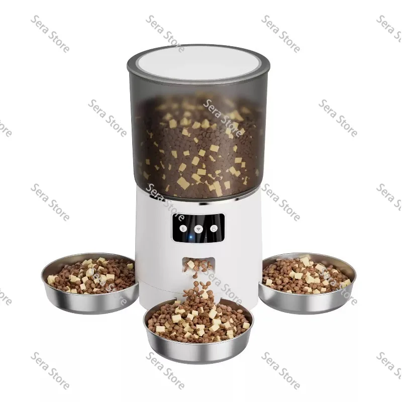 Out of Stock, Out of Stock Multi Bowl Automatic Feeder Smart WIFI Remote Cat & Dog Meal Dispenser 6L