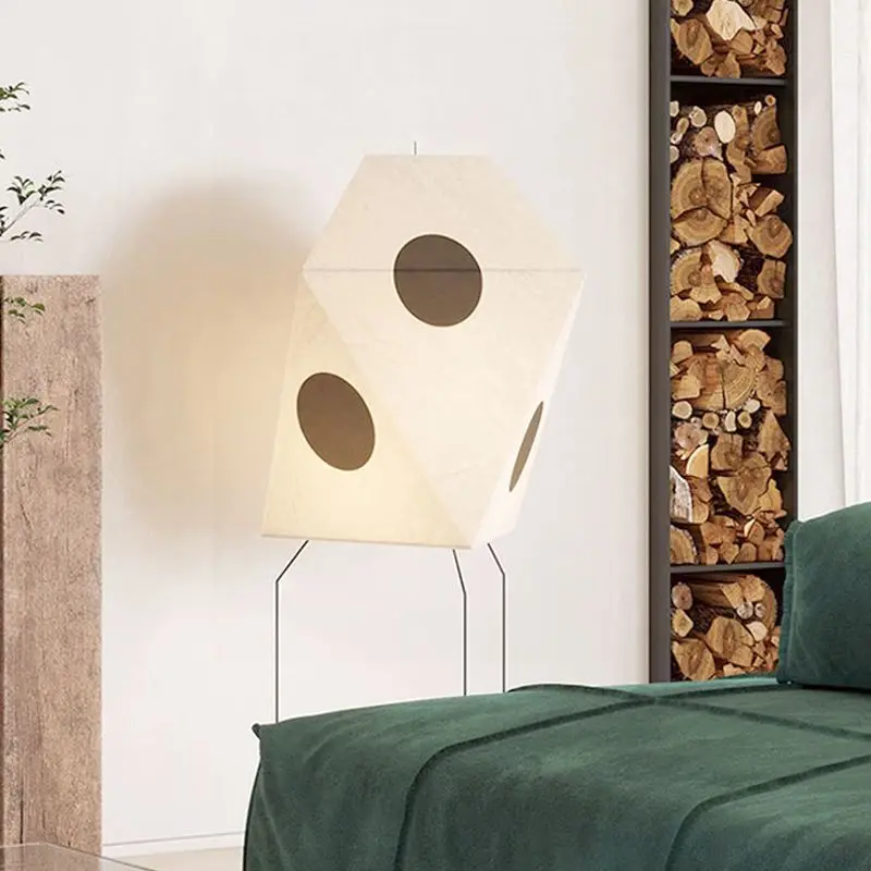 

Modern Akari Noguchi Yong Floor Lamp Rice Paper Lantern Shade Living Room Sofa Bedroom Study LED Japanese Tripod Standing Lights