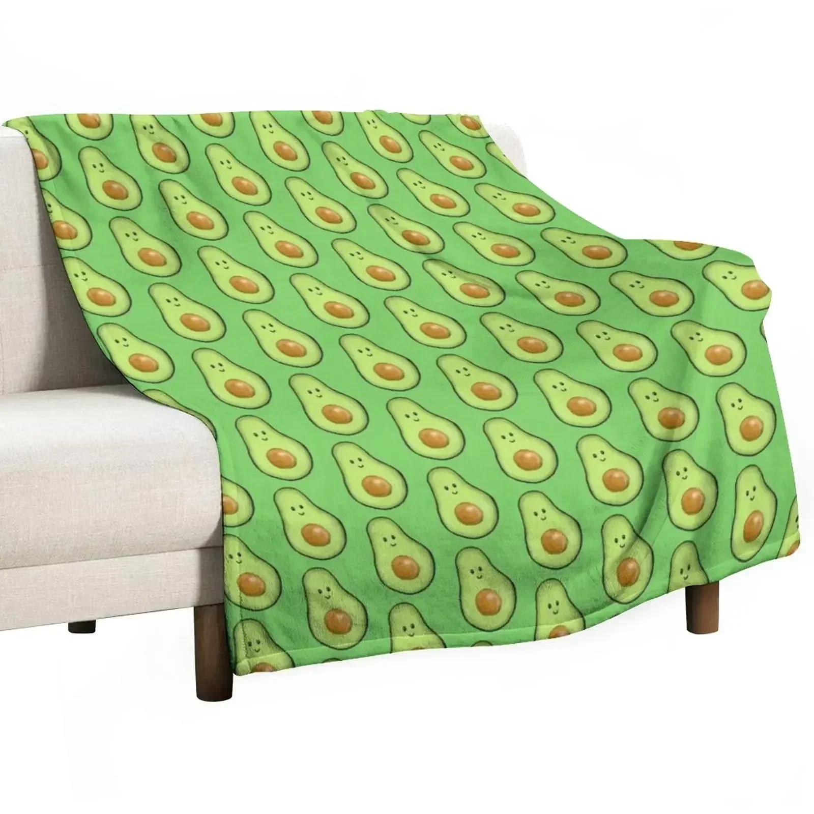 

Avocado Throw Blanket Soft bed plaid Blankets