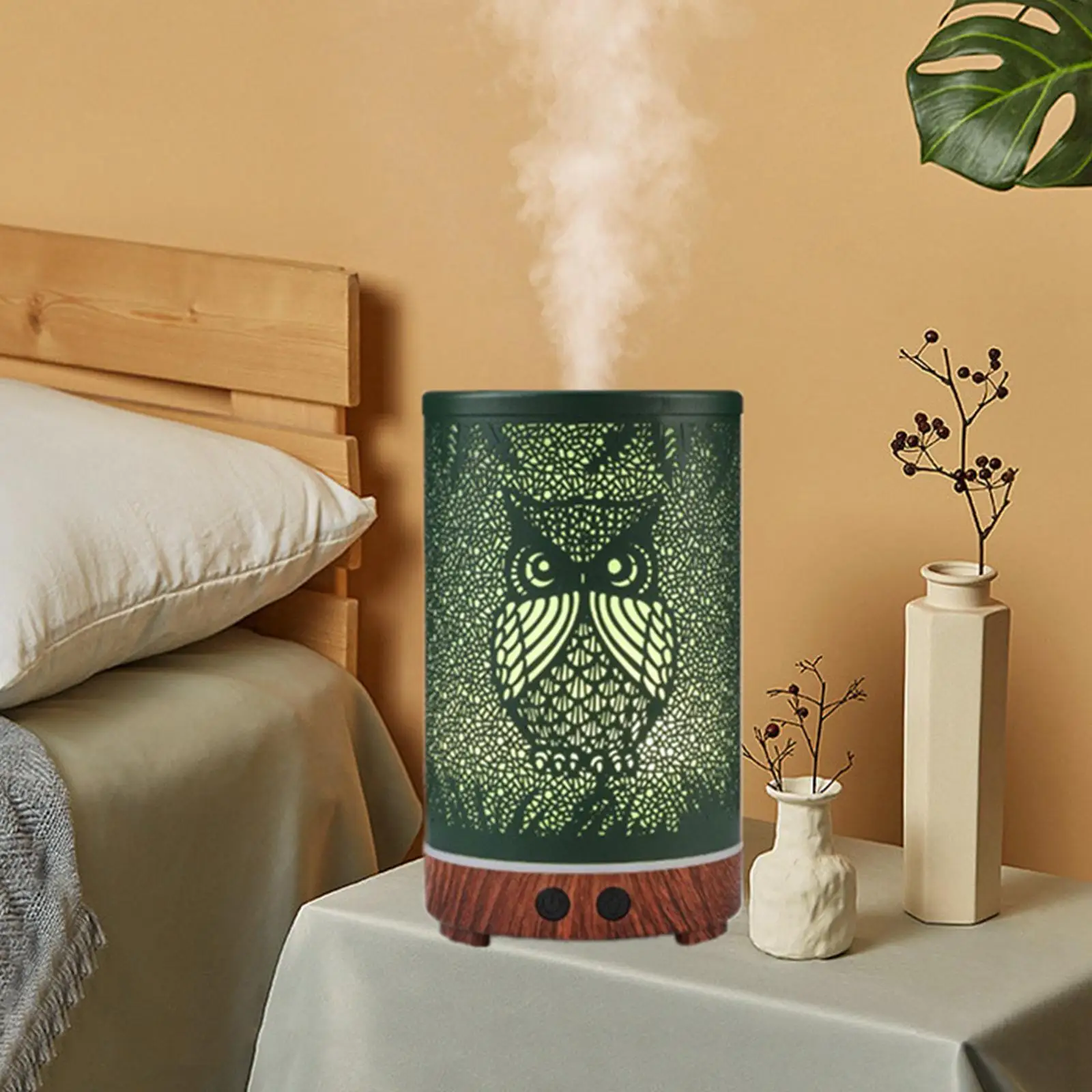 Nawilżacz z funkcją aromaterapii powietrza 200ml UK Plug Decor małe automatyczne wyłączanie bezwodne pulpit sowa rozpylacz zapachów dla jogi dziewczyny dzieci