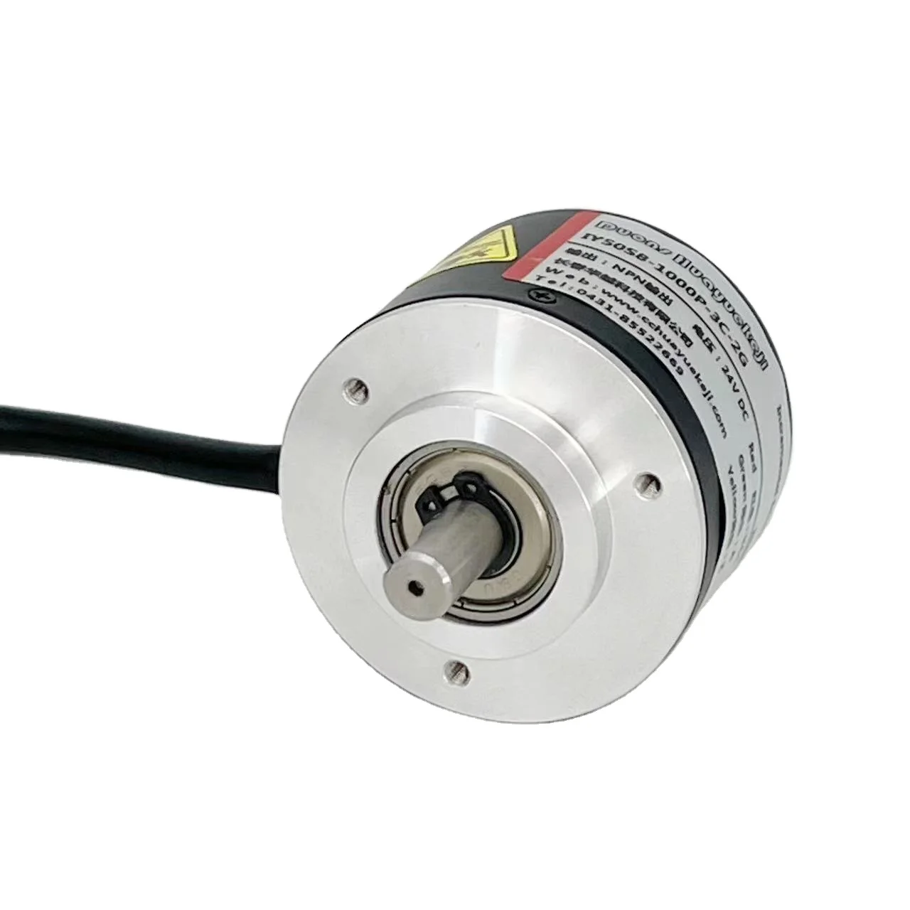 

50000 Pulses 8mm Solid Shaft Incremental Encoder ABZ Three-Phase 5-24V Rotary Encoder