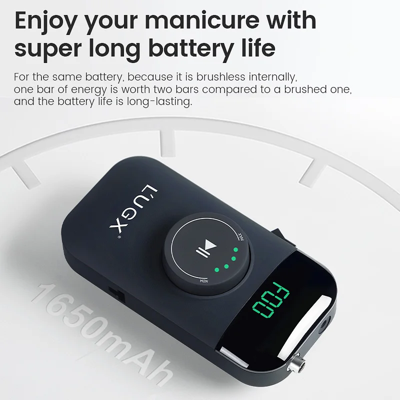 Profissional manicure elétrica máquina de broca do prego 35000rpm sem fio arquivo de unhas recarregável moedor de polimento para unhas