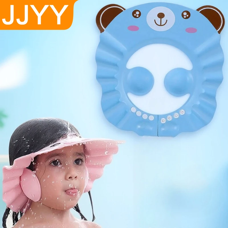 

Регулируемая детская шапочка для душа, детская защита ушей, шампунь, чехол для волос, шапочка для купания малышей, детские предметы для душа