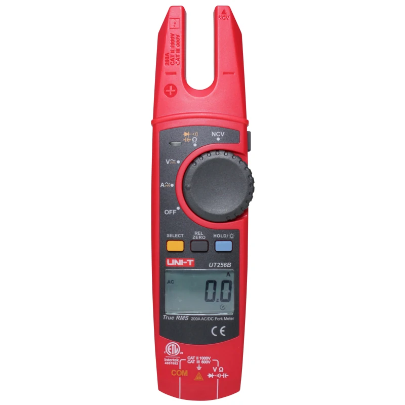 UNI-T UT256B High Accuracy AC/DC 200A True RMS Fork Meters / Electrician Digital Clamp Meter