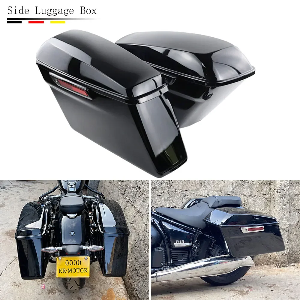 

Motorcycle R18 Side Luggage Box 30L Case Tail Saddlebag Trunk Tool Hard Saddle Bag For BMW R18 Classic R 18 100 Years 2020-2023