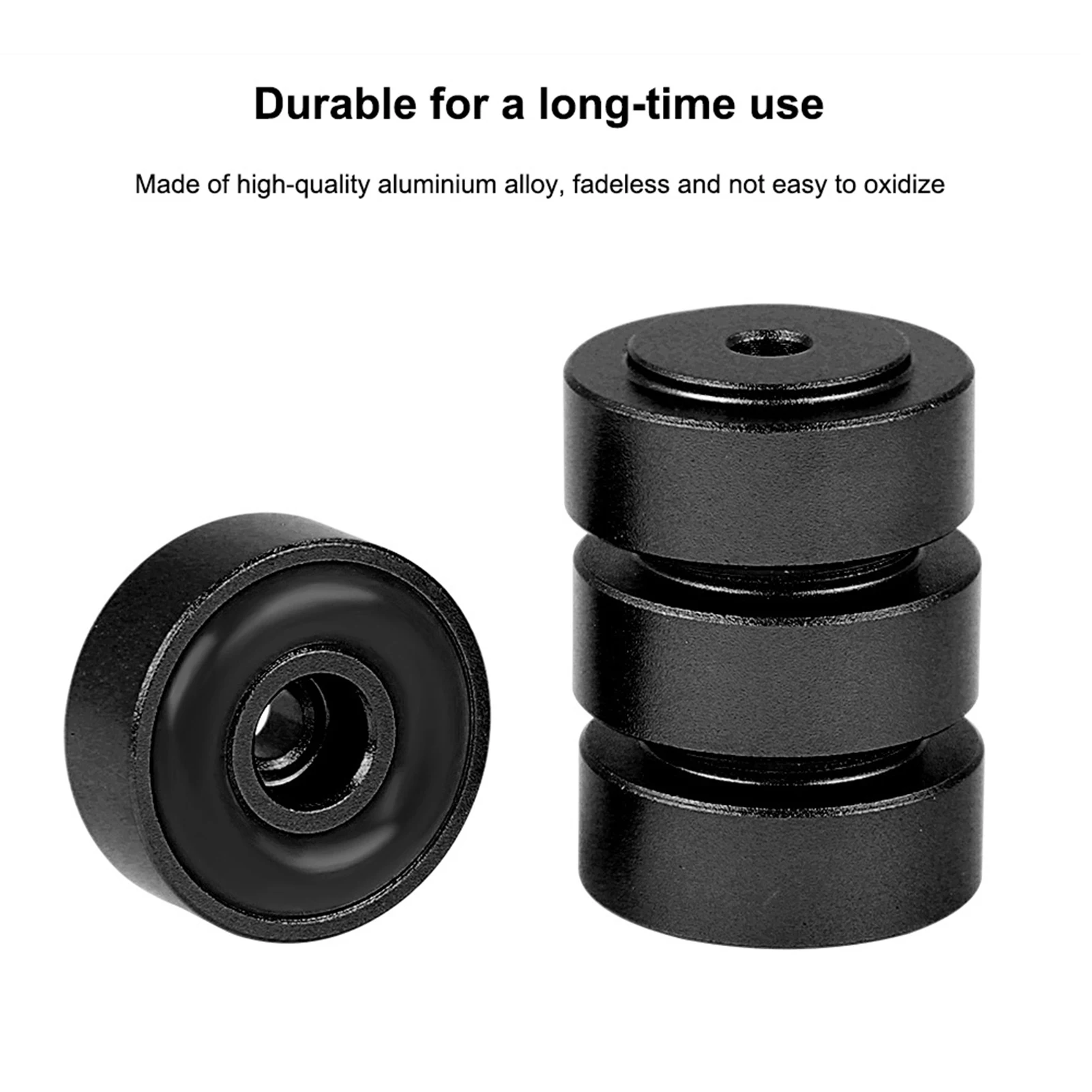 4 Uds. Patas para amplificador de 20 × 8 mm, patas de aleación de aluminio para amplificador, almohadillas amortiguadoras, patas para altavoz, patas para soporte de altavoz