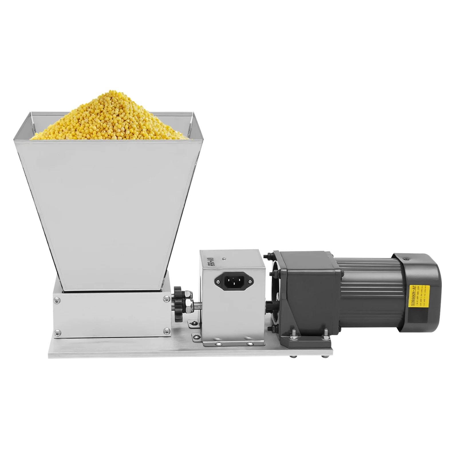 110V Electric Grinder Mill Grain Corn Wheat Feed/Flour Dry Wet Cereal Machine Buckle Connection Waterproof Power Interface