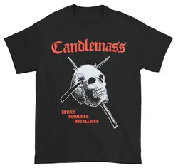 New Candlemass Epicus Doomicus Metallicus Heavy Metal Band T Shirt Badhabitmerch