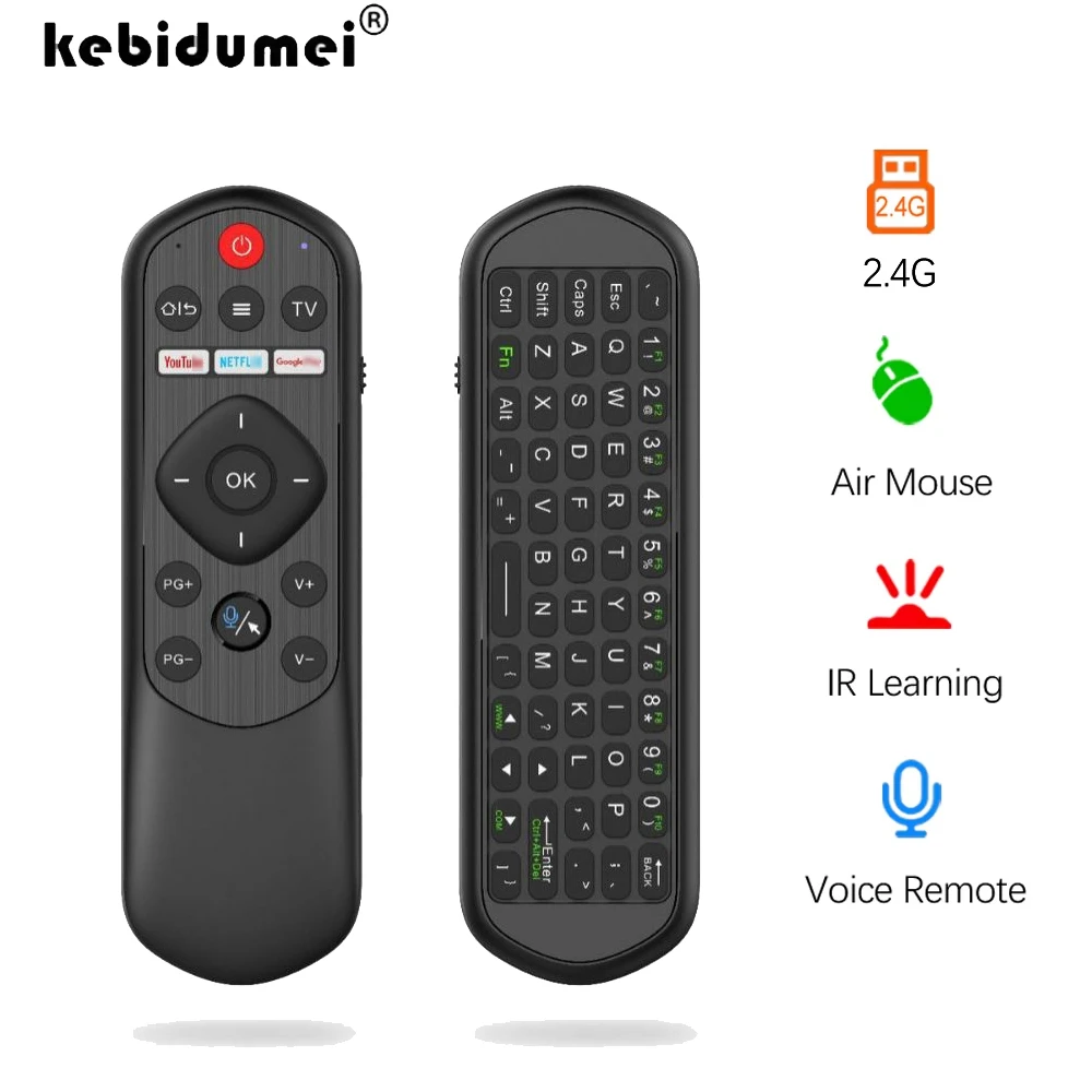 Air mouse sem fio 2.4g rf teclado controle remoto para android caixa de tv inteligente backlight fly air mouse giroscópio sensor