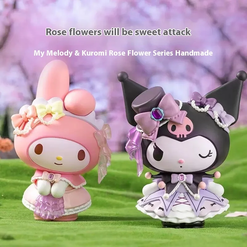 Kulomi Meileti Rose Flower Festival Series  Home Decoration Accessories Sanrio Handmade Healing Doll Ornament Gift Home Decor