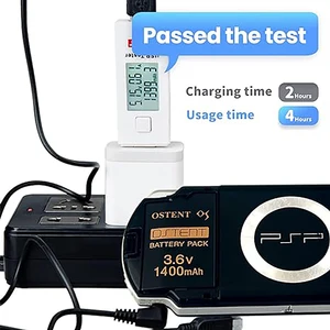 OSTENT Pil paketi Lityum-iyon şarj Edilebilir pil, Yedek Pil, Sony PSP 2000, 3000, PSP-S110, Gamepad, 3,6 V, 1400 mAh için Gerçek Kapasite pilin en büyük satışlarından 12'si 1400mah-no. 2