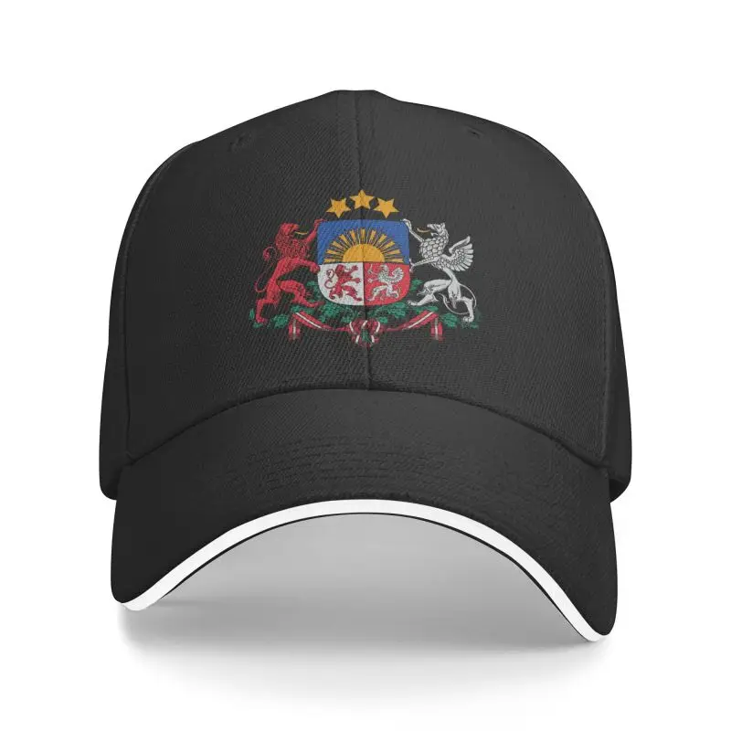 Fashion Unisex Coat Of Arms Of Latvia Baseball Cap Adult Adjustable Dad Hat Men Women Sun Protection