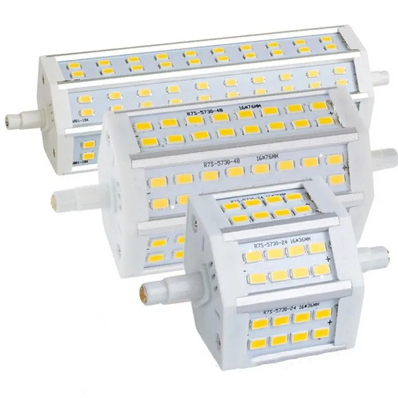 LED Diode Spotlight Bulb R7S 220V High Lumen No Flicker Lampada LED 78mm 118mm 135mm 189mm halogen lamp LED ampoule Floodlight