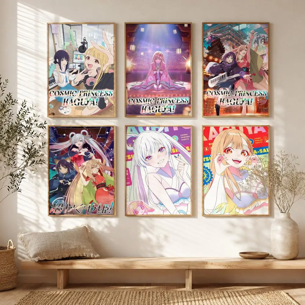 Character C-Cosmic Princess Kaguya Poster All-match HD Waterproof Self-Adhesive Wall Art Sticker For Home Bedroom