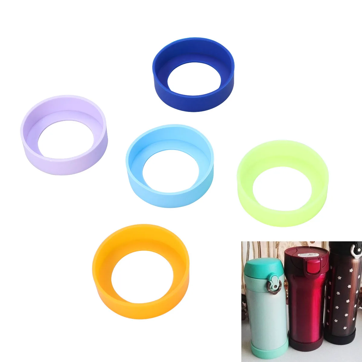 

Silicone with High Stretch for Different Bottle Sizes, Heat-Resistant, Non- Mat for Table