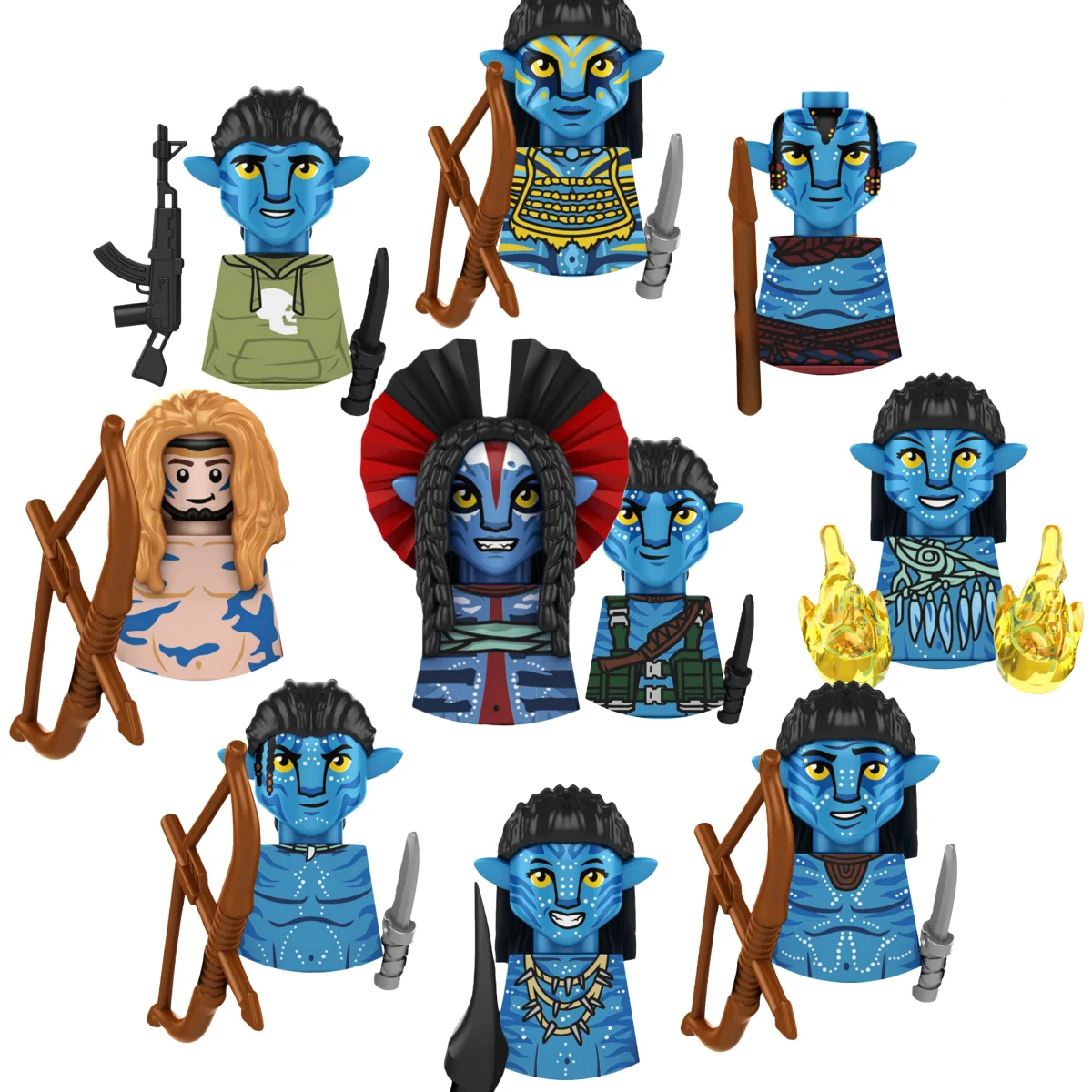 

Blind Box New Movie Series Characters TP1047 TP383 Building Blocks Mini Model Assemble Halloween Christmas Birthday Gifts Toys