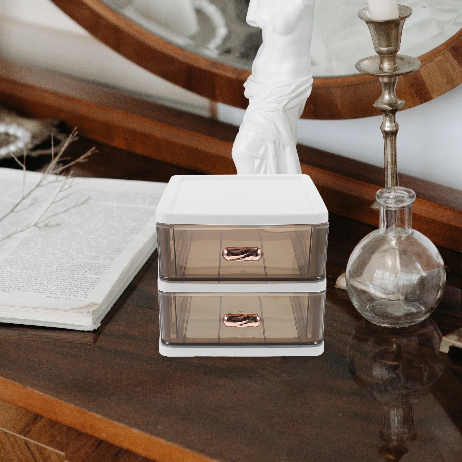 

Storage Box Plastic Multi-Layer Desktop Drawer Organizer Sundries Holder Office Desk Small Storage Drawers Organizer