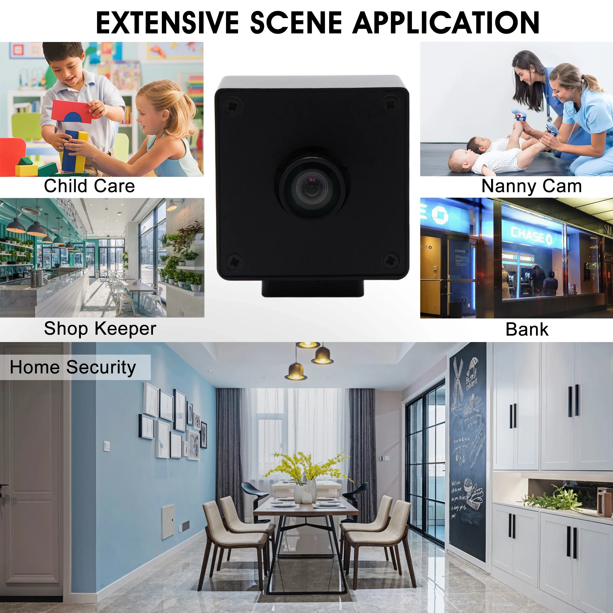 ELP HD 1080P 30fps Mini USB Webcam Autofocus Wide Angle No Distortion USB2.0 OTG for Monitoring, 3D Printer, Home Security