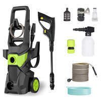 220V High Pressure Household Cleaning Machine with 2 Wheels for Garden Furniture Floor Protable High-power Car Wash Water Pump