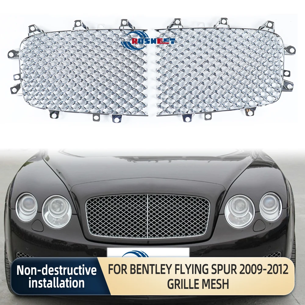 

Car Grille Front Bumper Mesh Racing Grill For Bentley Flying Spur 2009-2012 Grille Mesh Car Accessories