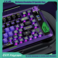 New Eva Theme Keycaps 181/194keys Cherry Profile Side Engraved Pbt Thermal Sublimation Mechanical Keyboard Purple Anime Keycaps