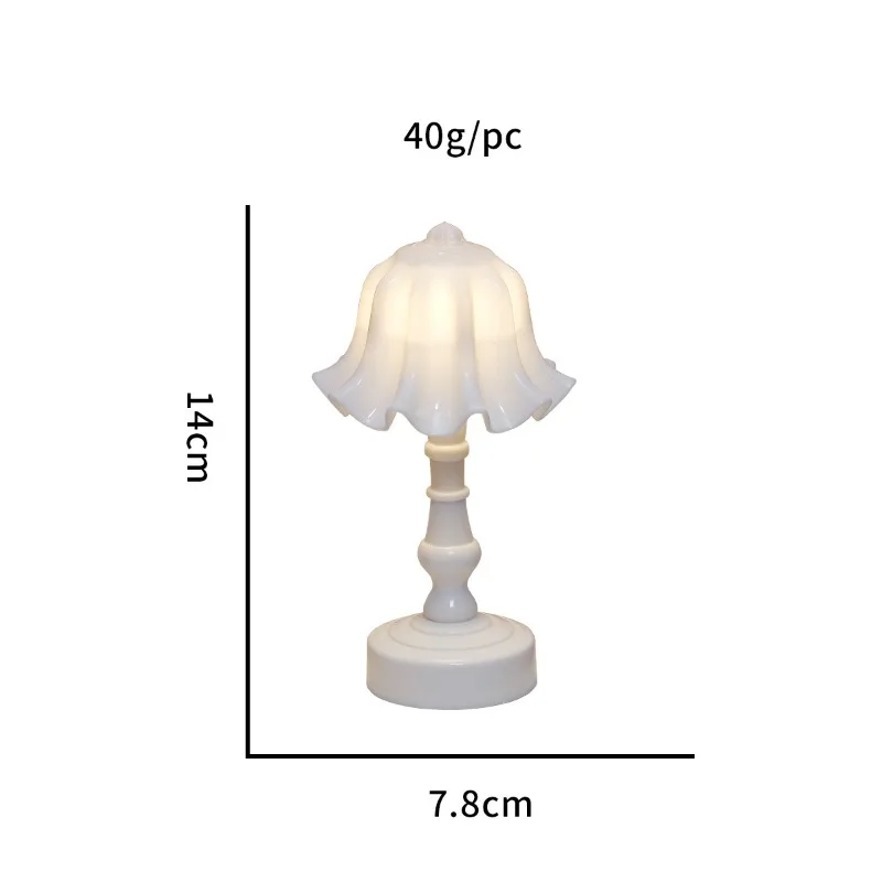 Creative transparent crystal LED electronic nightlight, projection atmosphere lamp desktop decorative ornaments small table lamp