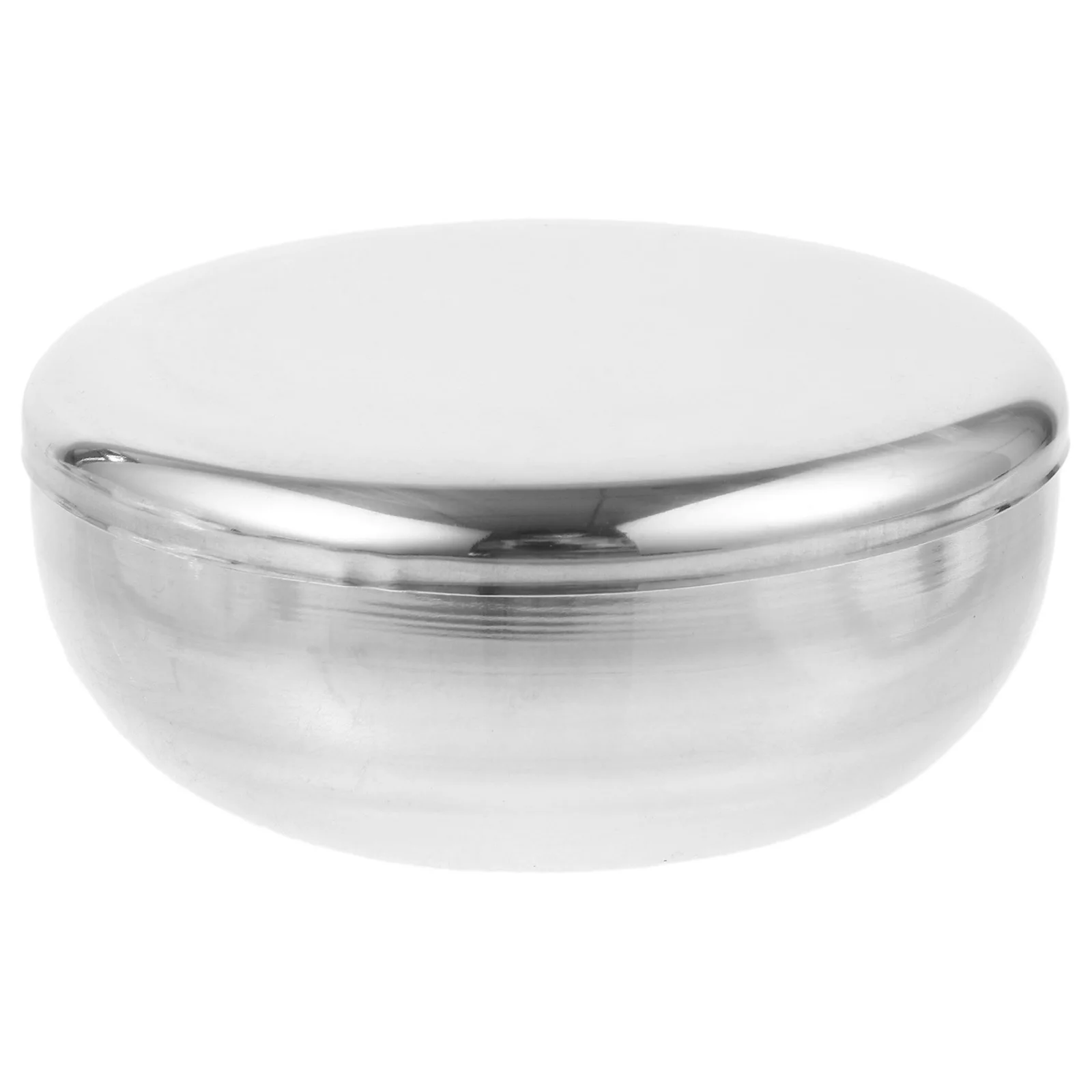 

Classic Men Shaving Bowl Stainless Steel Silver 52Mm Height 73Mm Diameter Shave Soap Cup Travel Grooming Essential