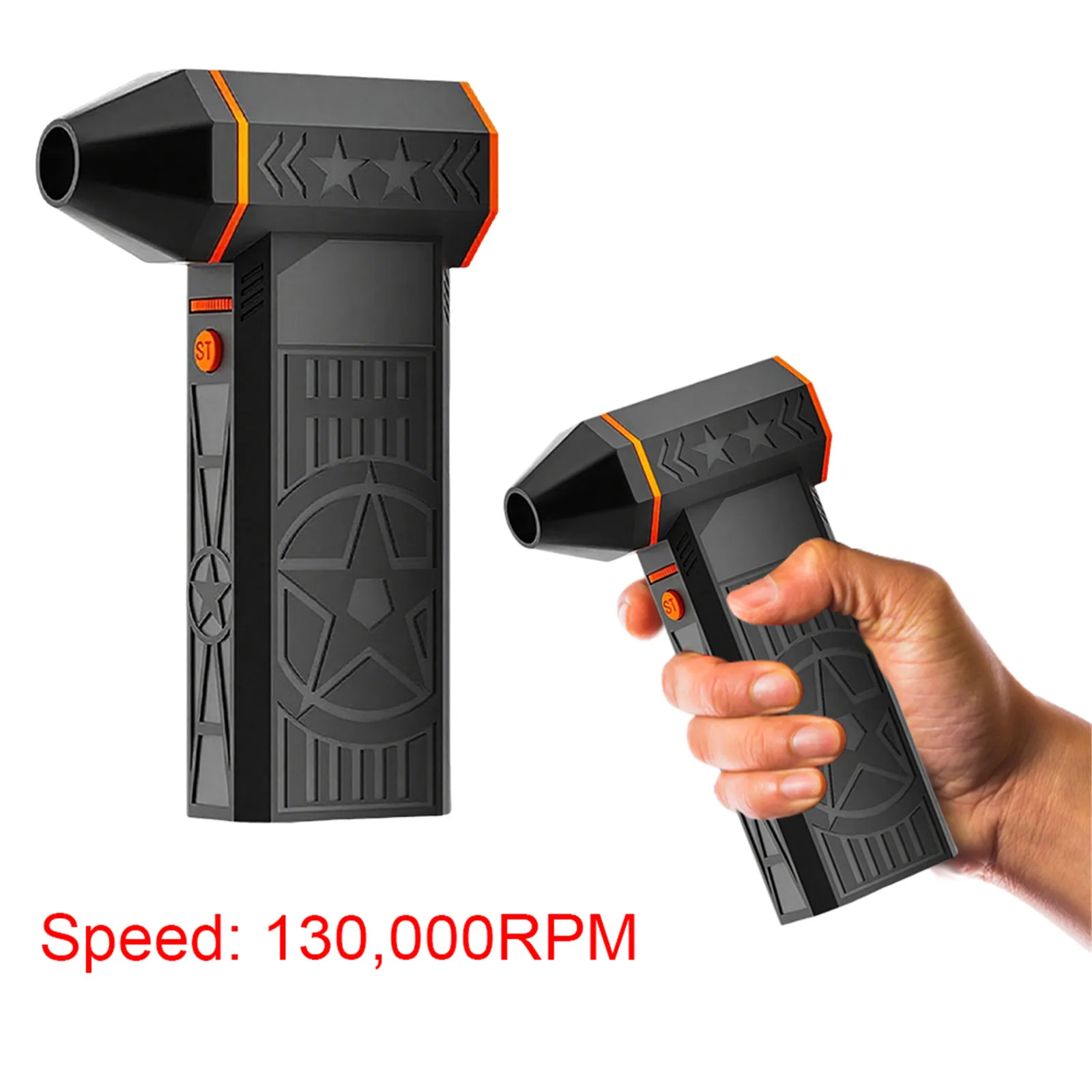 

Electric Leaf Blowing Tool Rechargeable High-Powered Turbine Blower IPX4 Waterproof Cordless Turbo Fan for Outdoor