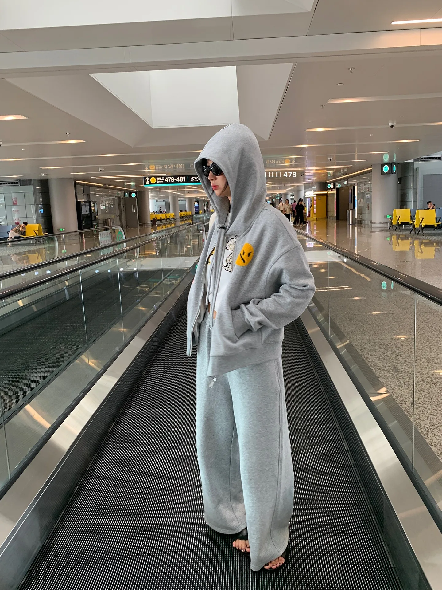 

Женский спортивный костюм-двойка 2025: Новинка, худи на молнии с капюшоном и брюки, маленький размер, хлопок, длинный рукав