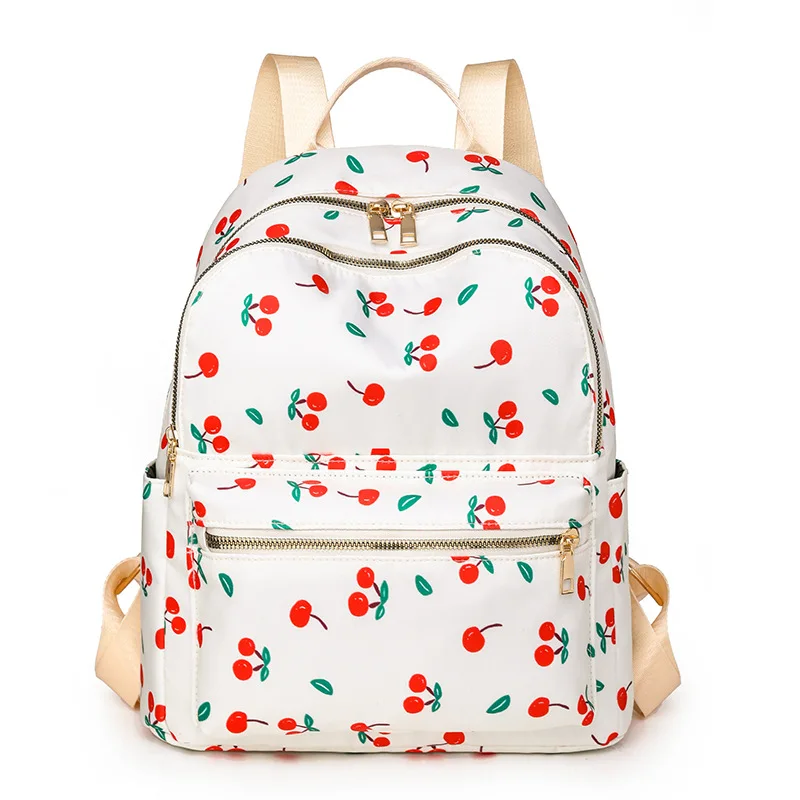 Mochila escolar coreana para estudiantes, mochilas florales blancas para niñas adolescentes, mochila bonita para mujeres, bolsa para libros de marca, mochila de nailon