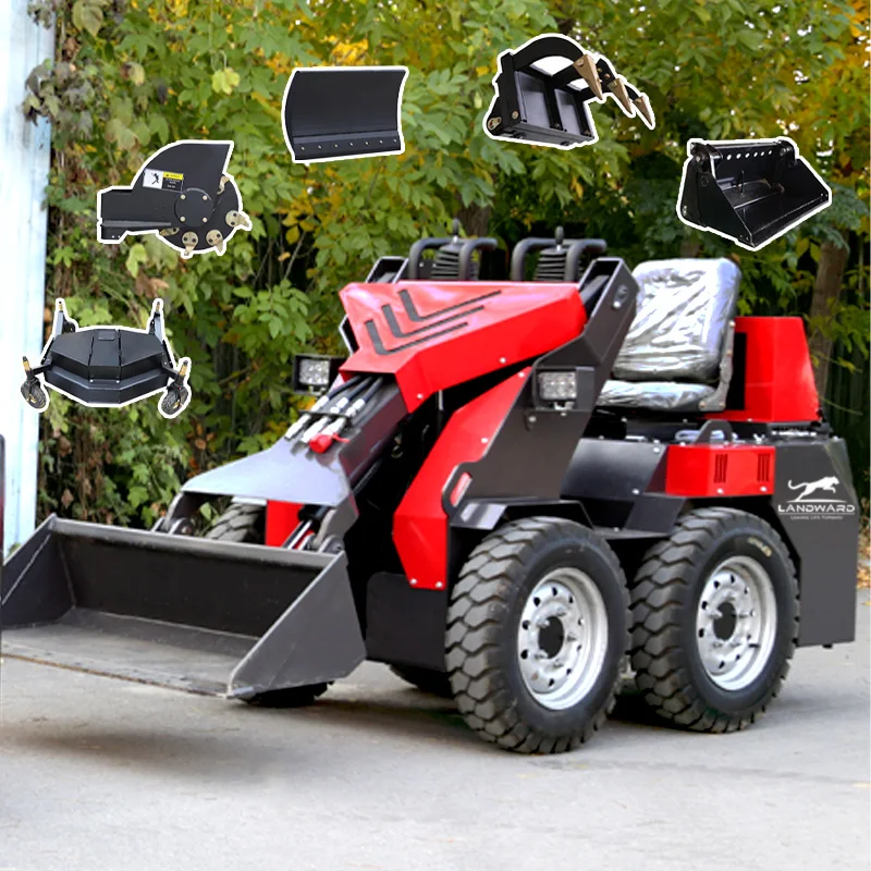 

Diesel/Gasoline Small Steer Loader China CE Euro 5 Mini Skid Steer Loader EPA High Quality Wheel Loader Accessories Customized