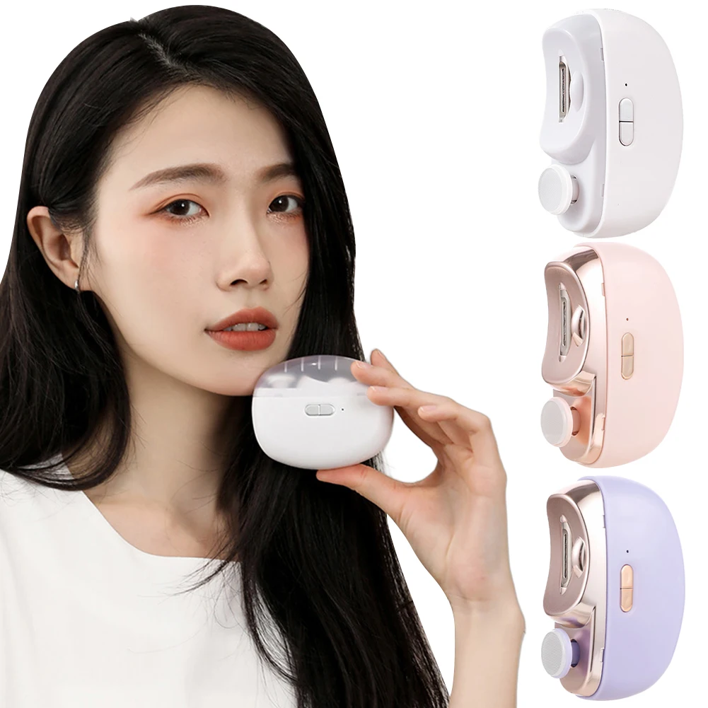 

Automatic Manicure Nail Trimmer USB Charging Electric Nail Trimmer 2 In 1 Safety Nail Clipper for Children Adult Senior