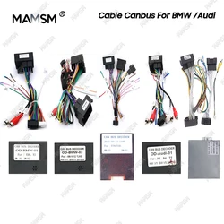MAMSM 16/20Pin Car Stereo Wire Harness Adapter Canbus Box Decoder For Bmw E90 E46 X3 X5 X1 E39 Audi TT A3 A4 OUDI