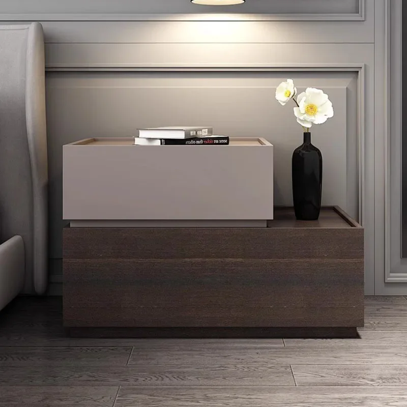 Mesita De Noche estrecha para Gamer, almacenamiento, escritorio De cama, mesa auxiliar, cabecera De habitación lateral, dormitorio, Mesilla De Noche abierta, diseñador nórdico