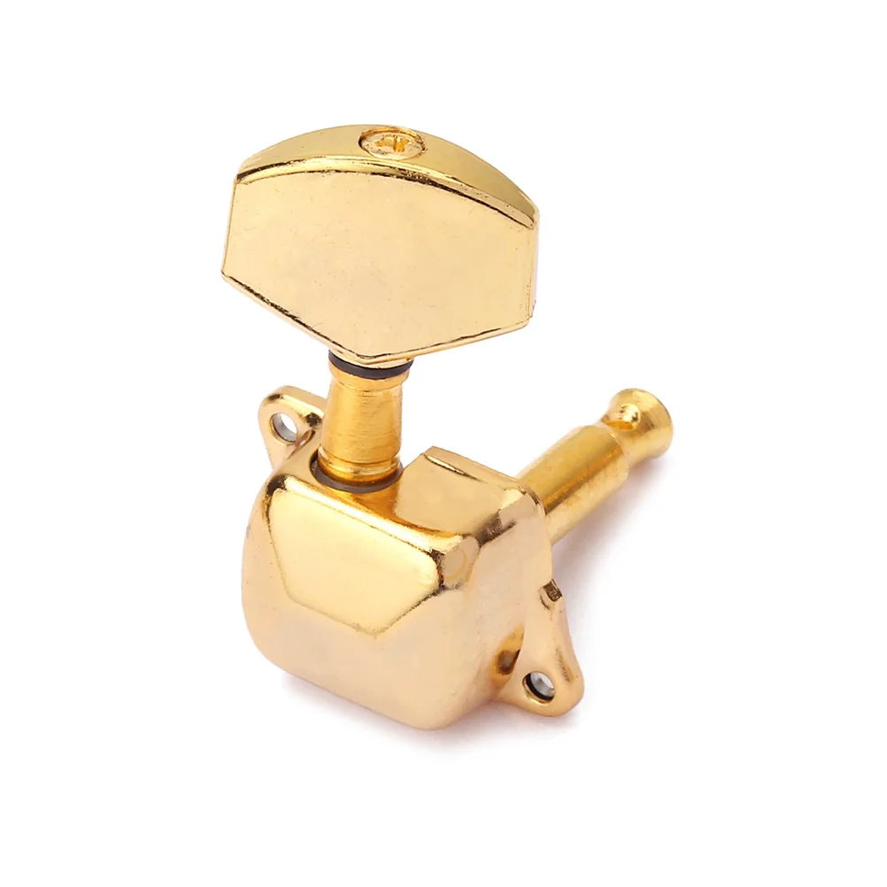 

6 pcs Golden Guitar Tuning Pegs Set 3L3R Sealed Machine Heads For Acoustic Electric Guitar Replacement Includes Ferrules Locking