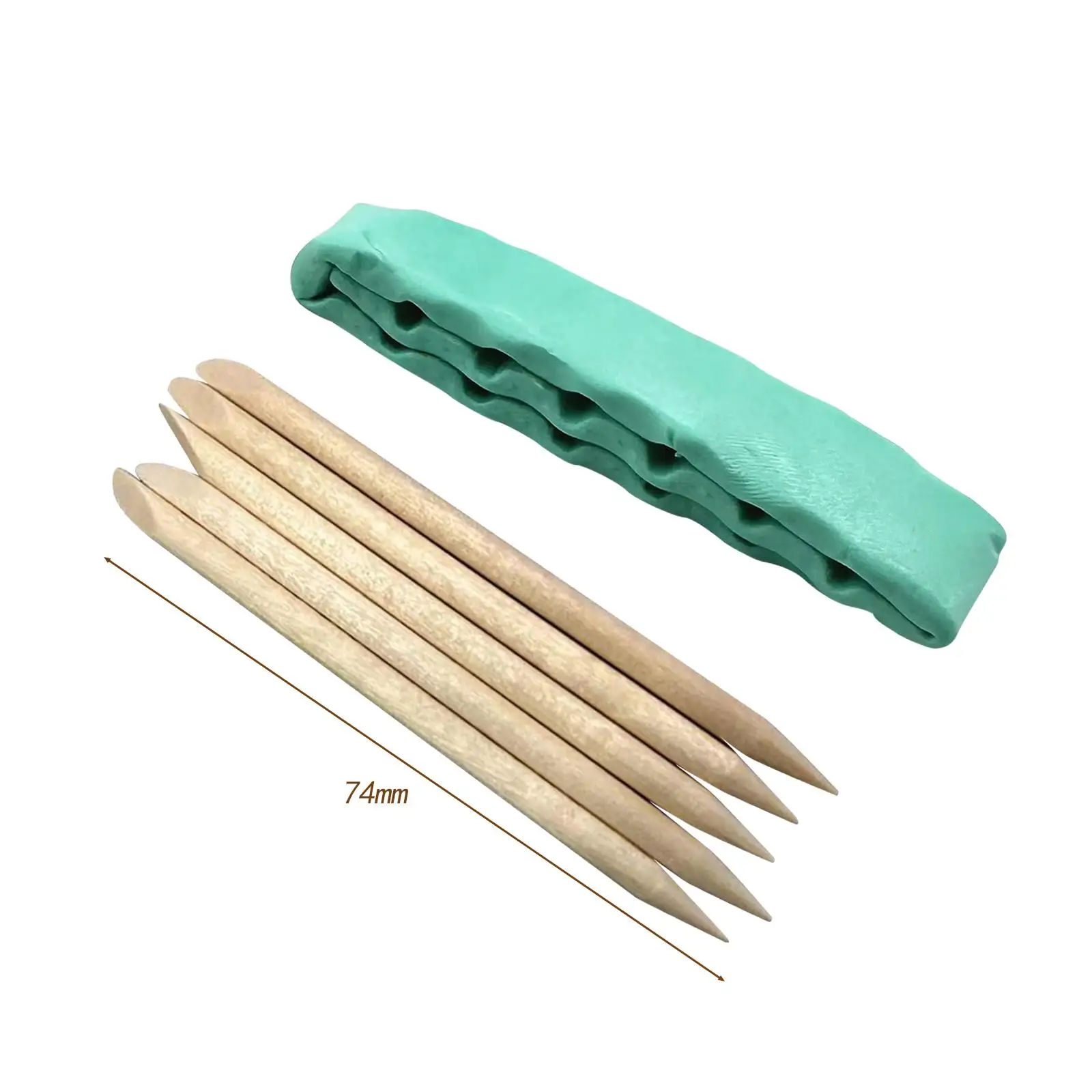 Watch Cleaning Clay Portable Professional Watch Cleaner with 5Pcs Wooden Stick for Watch Repairing Watchmaking Accessories