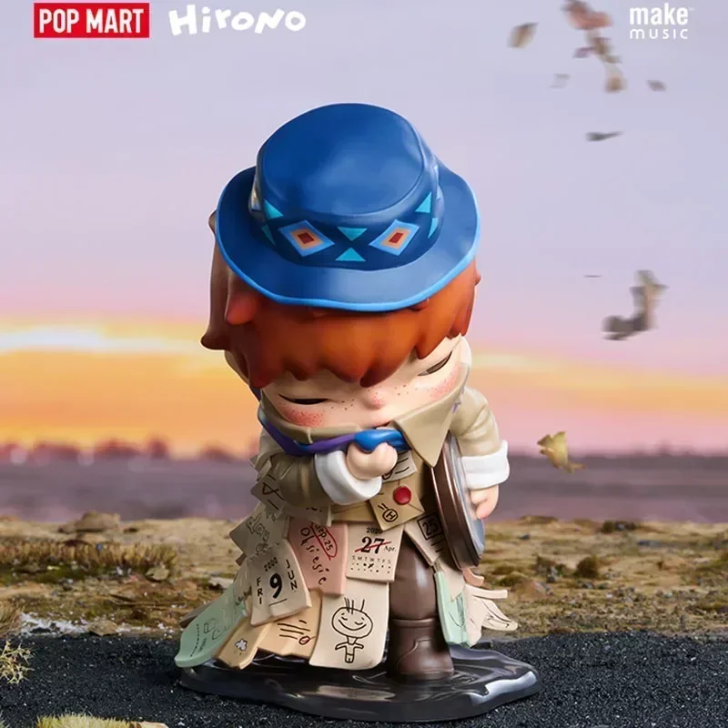 

POP MART Hirono X Stefanie Sun Weather With You Series Blind Box Guess Bag Настольное украшение Симпатичная модель Подарок Девушка Игрушки Аниме